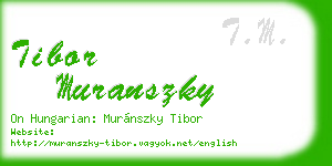 tibor muranszky business card